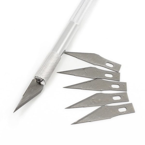 6 Blades Wood Carving Tools Fruit Food Craft Sculpture Engraving Knife Scalpel DIY Cutting Tool PCB Repair