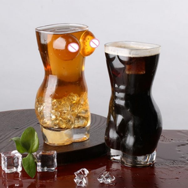 Sexy Lady Men Durable Glass Cup Kitchen Bar Nightclub Wine Glass Whiskey Glasses Wine Shot Glass Big Chest Beer Cup 30ml 700ml - Image 2