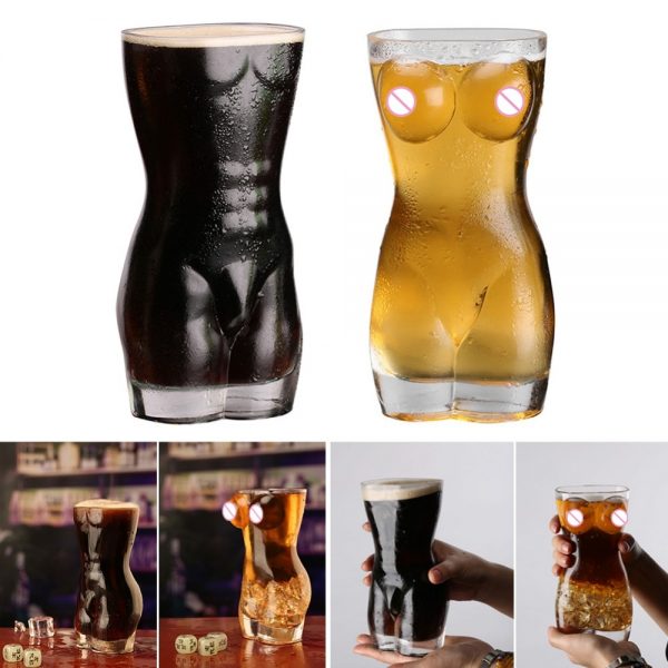 Sexy Lady Men Durable Glass Cup Kitchen Bar Nightclub Wine Glass Whiskey Glasses Wine Shot Glass Big Chest Beer Cup 30ml 700ml - Image 3