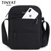 TINYTA bag for men light men shoulder bag for 9.7 'pad 9 pocket waterproof casual shoulder bag black canvas messenger bag T5001