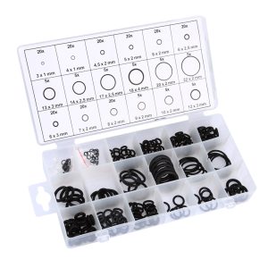 225Pcs Rubber O-Ring Washer Assortment Hydraulic Plumbing Gasket Seal Tool US 