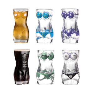 Sexy Lady Men Durable Glass Cup Kitchen Bar Nightclub Wine Glass Whiskey Glasses Wine Shot Glass Big Chest Beer Cup 30ml 700ml