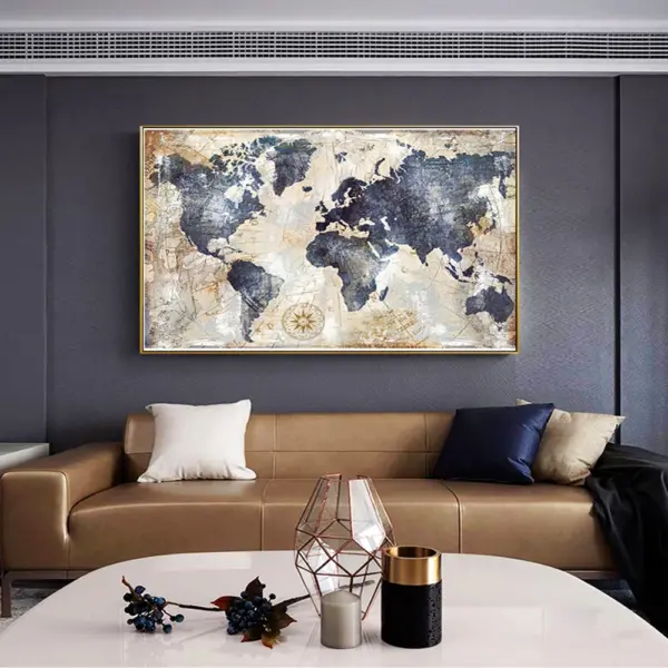 Painting Landscape Picture Map - Big map on wall - Image 5