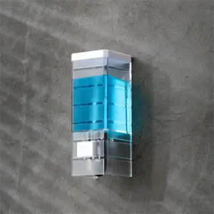 Soap/Shampoo Dispenser Transparent with wall mounted - Bathroom Sanitizer