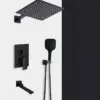 Wall mounted shower set - color Black