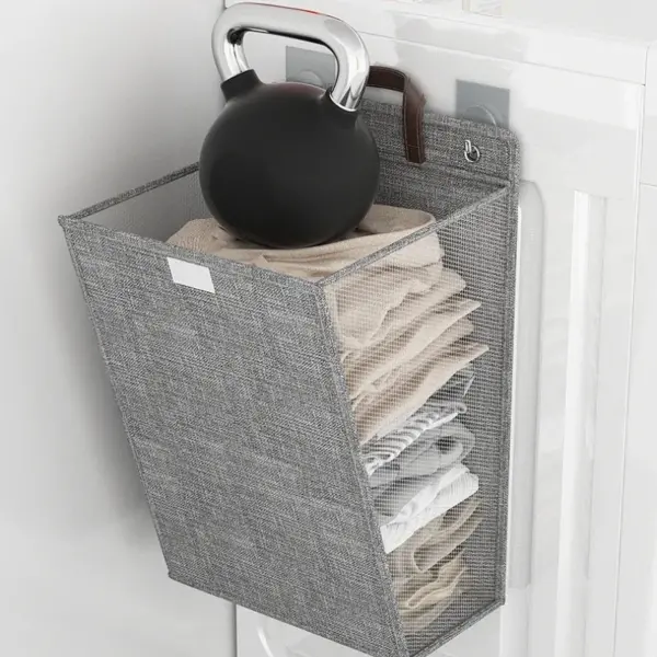 Foldable laundry basket- wall mount option - Image 3