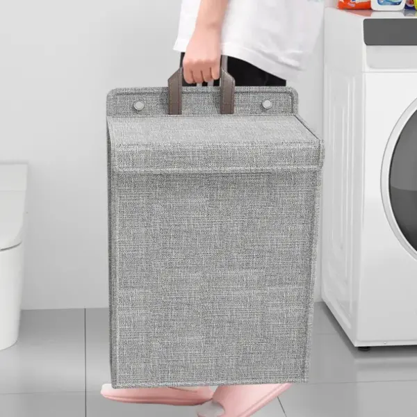 Foldable laundry basket- wall mount option - Image 5