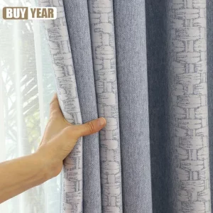 Bedroom Double-sided Curtain: jacquard chenille cloth drape