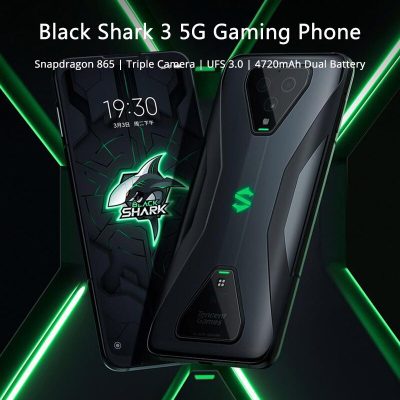 Xiaomi Black Shark 3 5G 12GB RAM 256GB ROM Snapdragon 865 Gaming Smartphone 64MP Triple Camera 6.67" Screen 65w Fast Charger