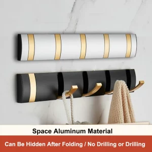 Coat Rack Wall Mount - Hidden Hooks Hang Stuff