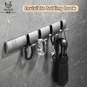 Bathroom Behind the Door Hidden Hanging Hooks