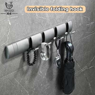 Bathroom Behind the Door Hidden Hanging Hooks