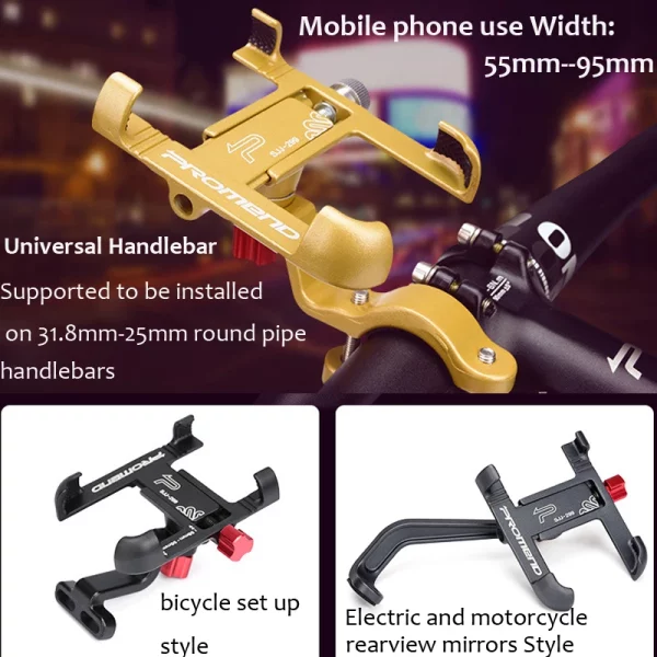 Aluminum Bike/Bicycle Phone Holder - Image 3