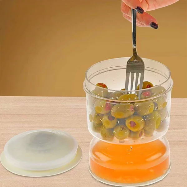 Hourglass Tank Container - Separator Jar. Pickle Olives Cucumber - Image 4