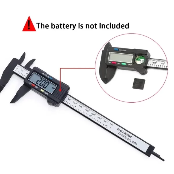 Electronic Digital Caliper Carbon Fiber - Micrometer Ruler - Image 6