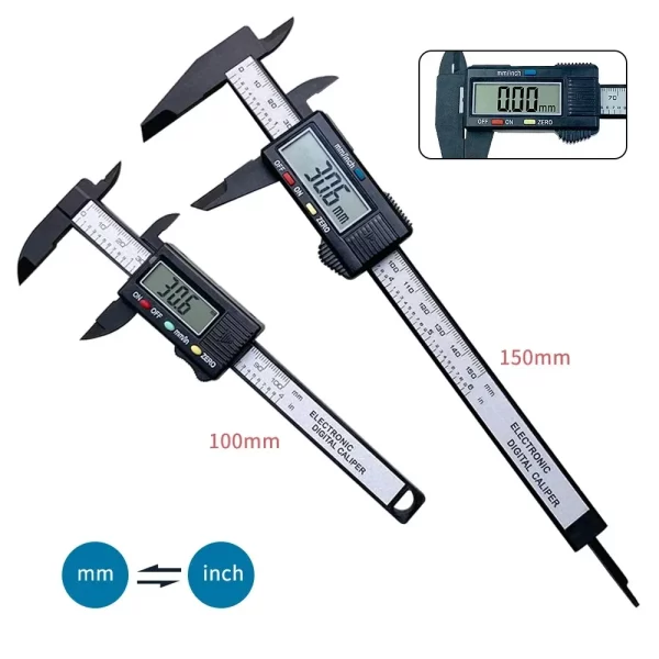 Electronic Digital Caliper Carbon Fiber - Micrometer Ruler - Image 2