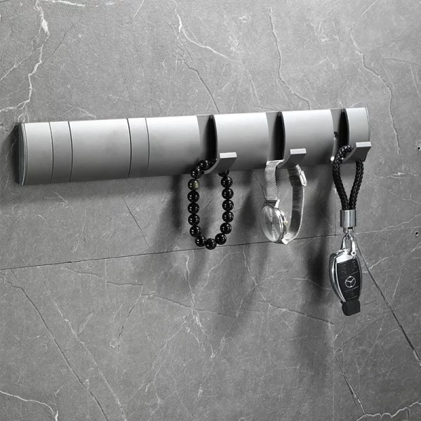 Bathroom Behind the Door Hidden Hanging Hooks - Image 3