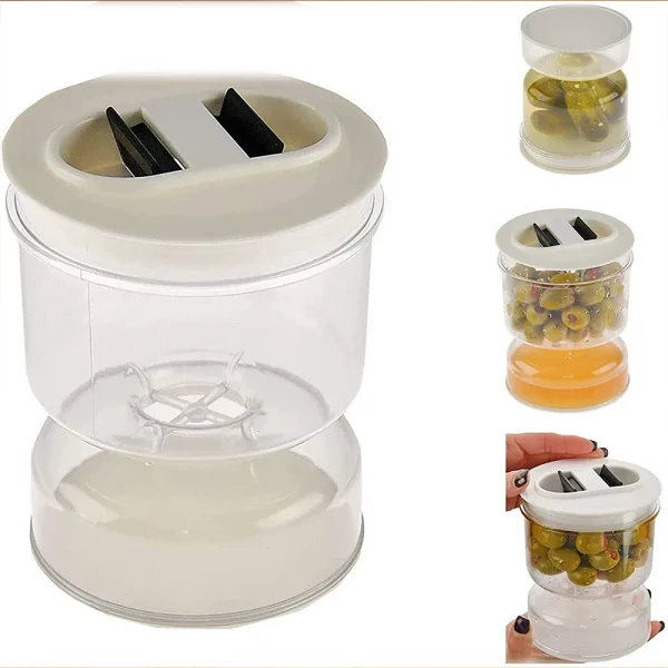 Hourglass Tank Container - Separator Jar. Pickle Olives Cucumber - Image 3