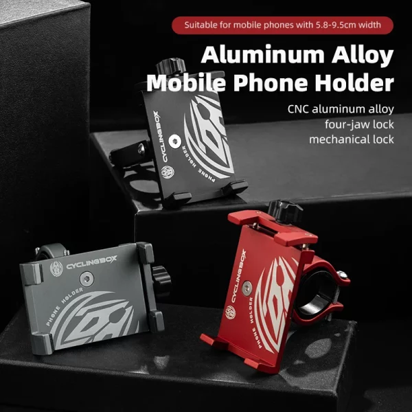 Aluminum Bicycle Phone Holder - Image 2
