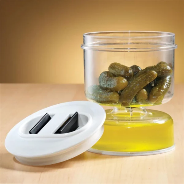Hourglass Tank Container - Separator Jar. Pickle Olives Cucumber - Image 2