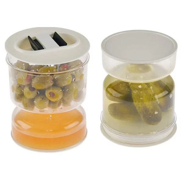 Hourglass Tank Container - Separator Jar. Pickle Olives Cucumber - Image 5
