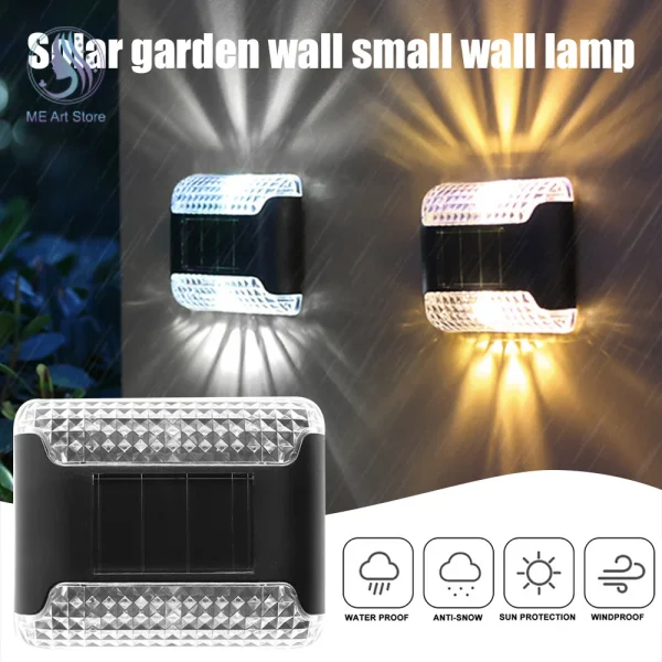Waterproof Solar Up-Down LED Wall Light