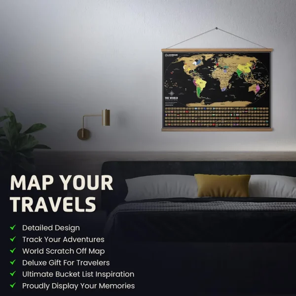One Scratch Map - Large World Map - Image 5