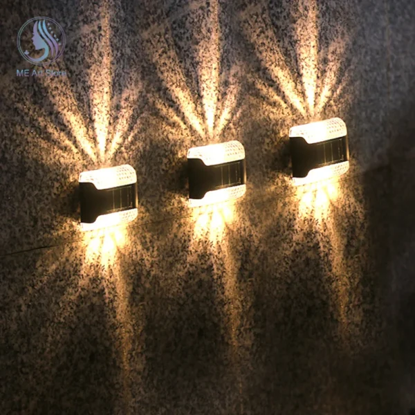 Waterproof Solar Up-Down LED Wall Light - Image 2