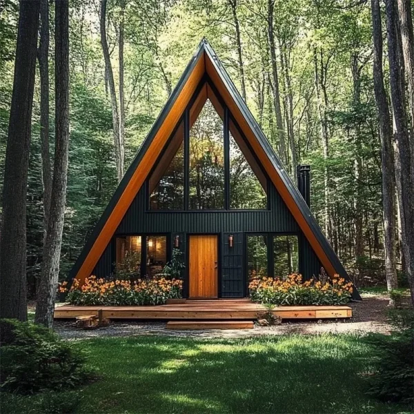 HOT! Steel structure triangular prefab container house customizable tiny home - Image 5