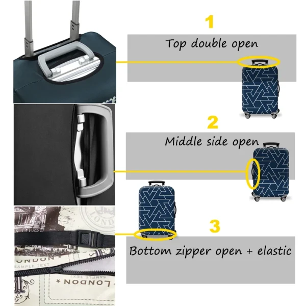 Elastic Luggage Cover 18-32" - Protective & Zipper Suit - Image 4