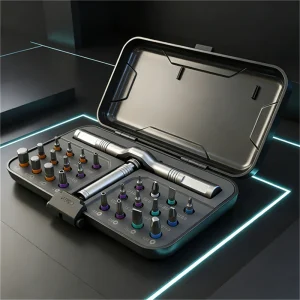 Compact 24-in-1 Ratchet Screwdriver Set – Magnetic Bits, Reversible High-Torque Drive, Portable Multi-Tool