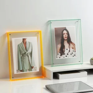 Ins Style Acrylic Photo Frame Colorful Picture Frame Without Photos Transparent Table Wall Decoration Hall Bedroom