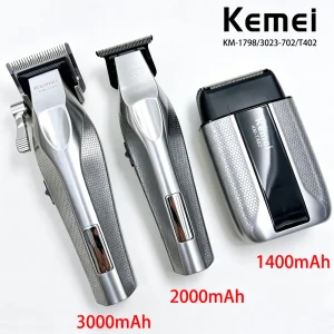 Kemei Professional Rechargeable Hair Clipper Set for Men
