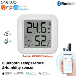 Tuya Bluetooth Smart Temperature & Humidity Sensor with LCD Display