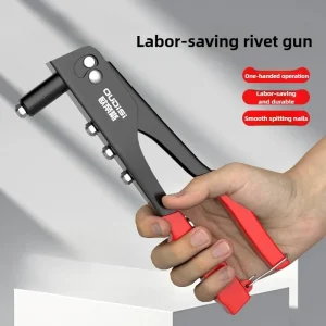 Heavy Duty Hand Rivet Gun Kit with 100 Pop Rivets Included