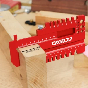 Aluminum Alloy Woodworking Marking Gauge with Drill Guide