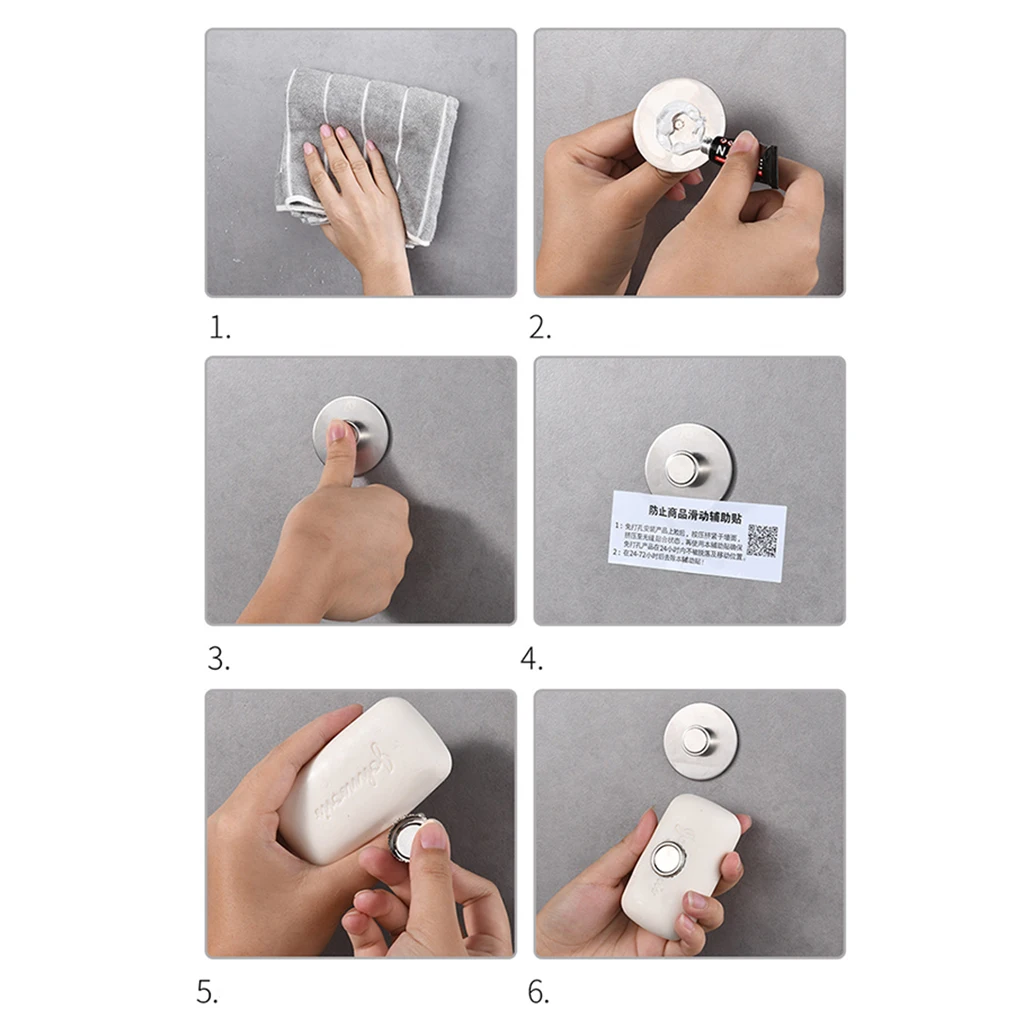 Stainless Steel Magnetic Soap Holder – Wall Mount, No-Drill - Image 5