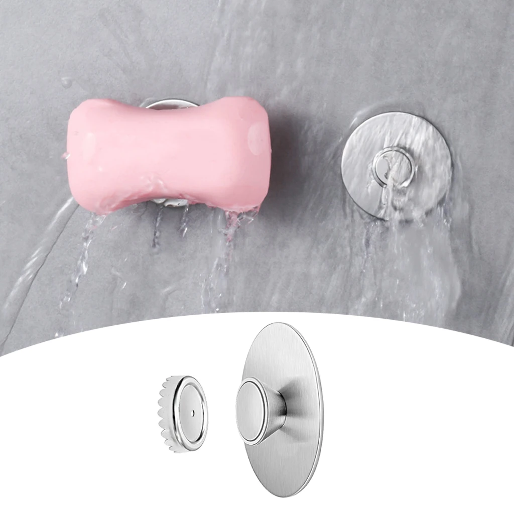 Stainless Steel Magnetic Soap Holder – Wall Mount, No-Drill - Image 4