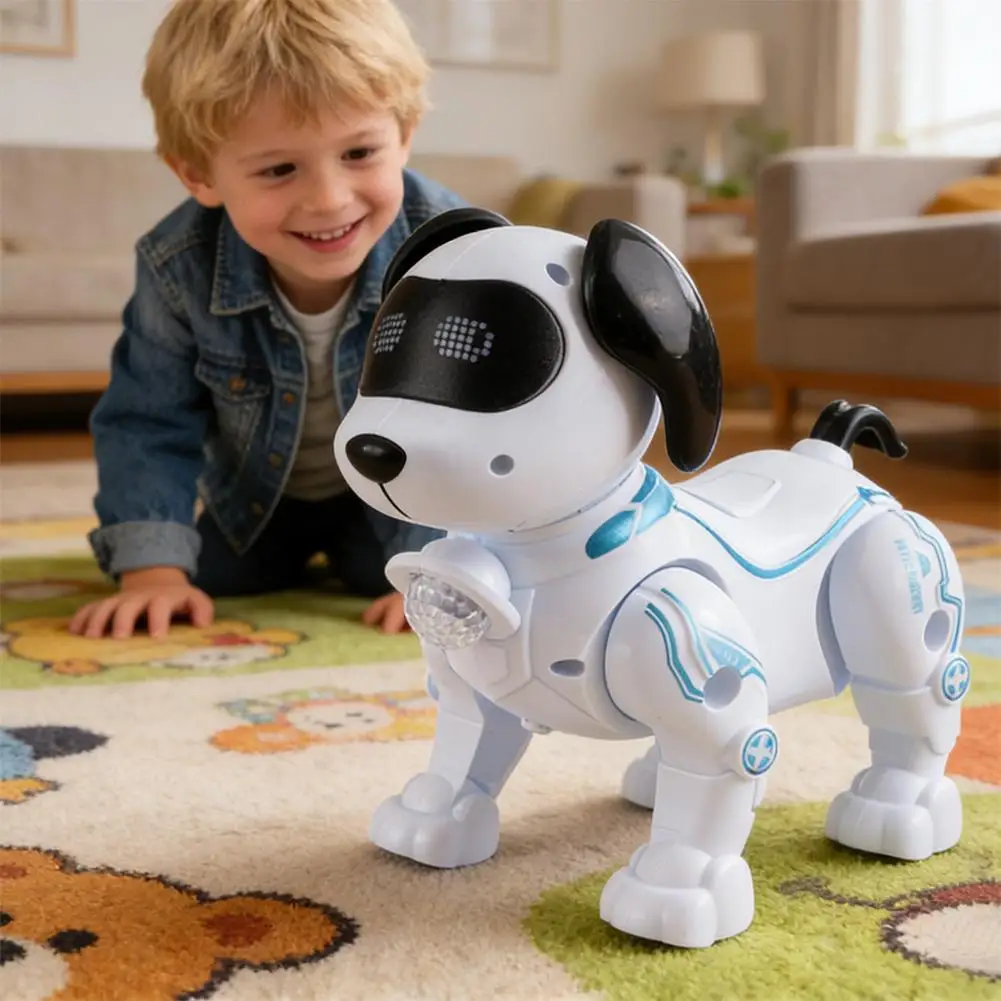 Intelligent Music Robot Dog – Walking, Dancing & Light-Up Toy for Kids Intelligent Music Robot Dog – Walking, Dancing & Light-Up Toy for Kids