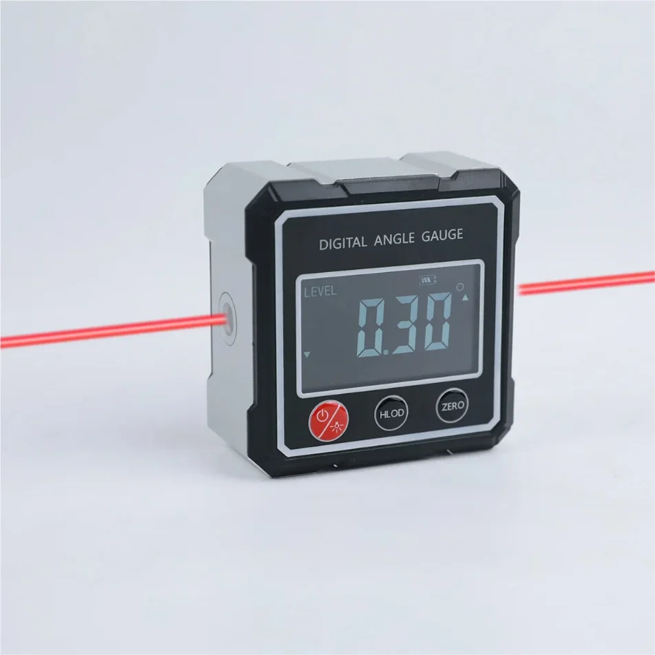 Dual-Side Digital Protractor Inclinometer with Magnetic Base & Laser Level - Image 5