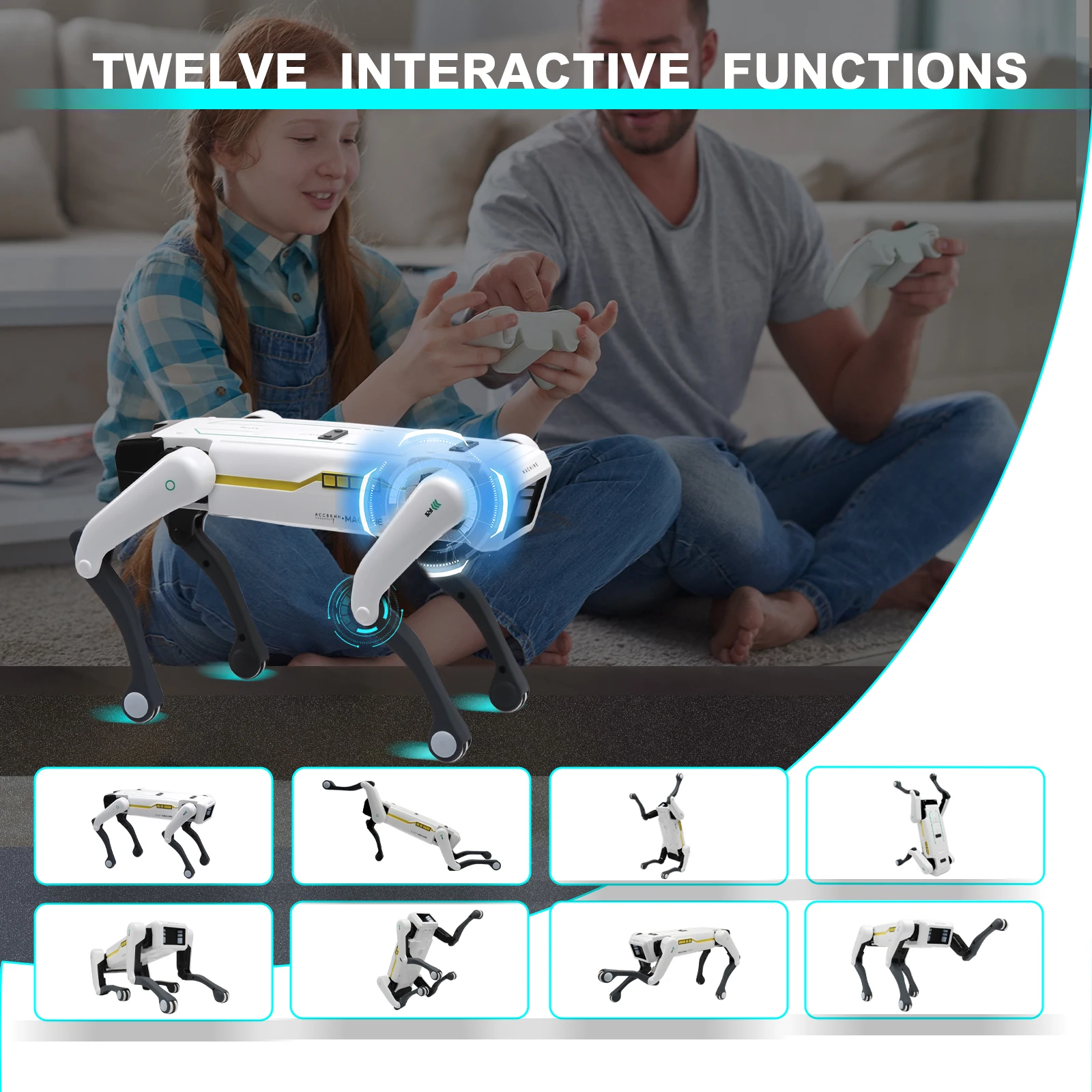 AI RC Robot Dog with Voice Control, App & Programming for Kids - Image 2