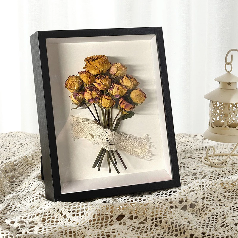 3D Deep Solid Wood Photo Frame for Dried Flowers & Plant Specimens - Image 2