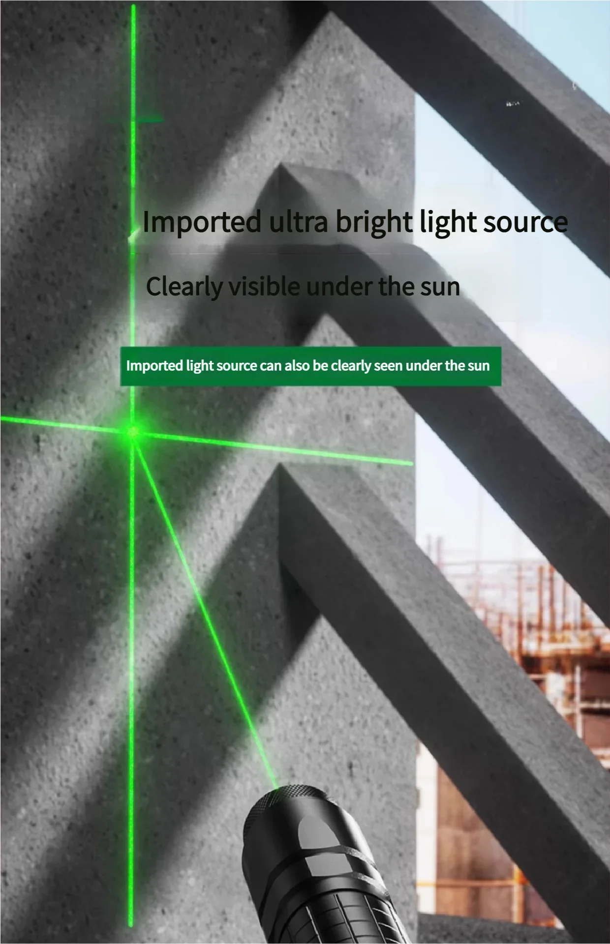 3-in-1 Self-Leveling Cross Line Laser Level with Infrared Pointer - Image 2