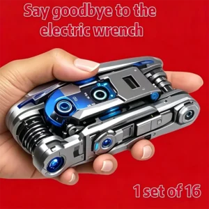 16-in-1 Socket Wrench Set with Rotating Head