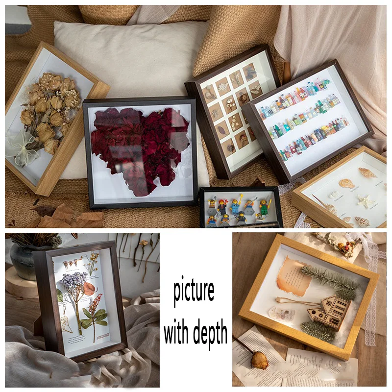 3D Deep Solid Wood Photo Frame for Dried Flowers & Plant Specimens - Image 5