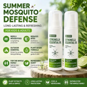 Mosquito Repellent Spray for Kids & Adults – Outdoor Plant-Based Lotion