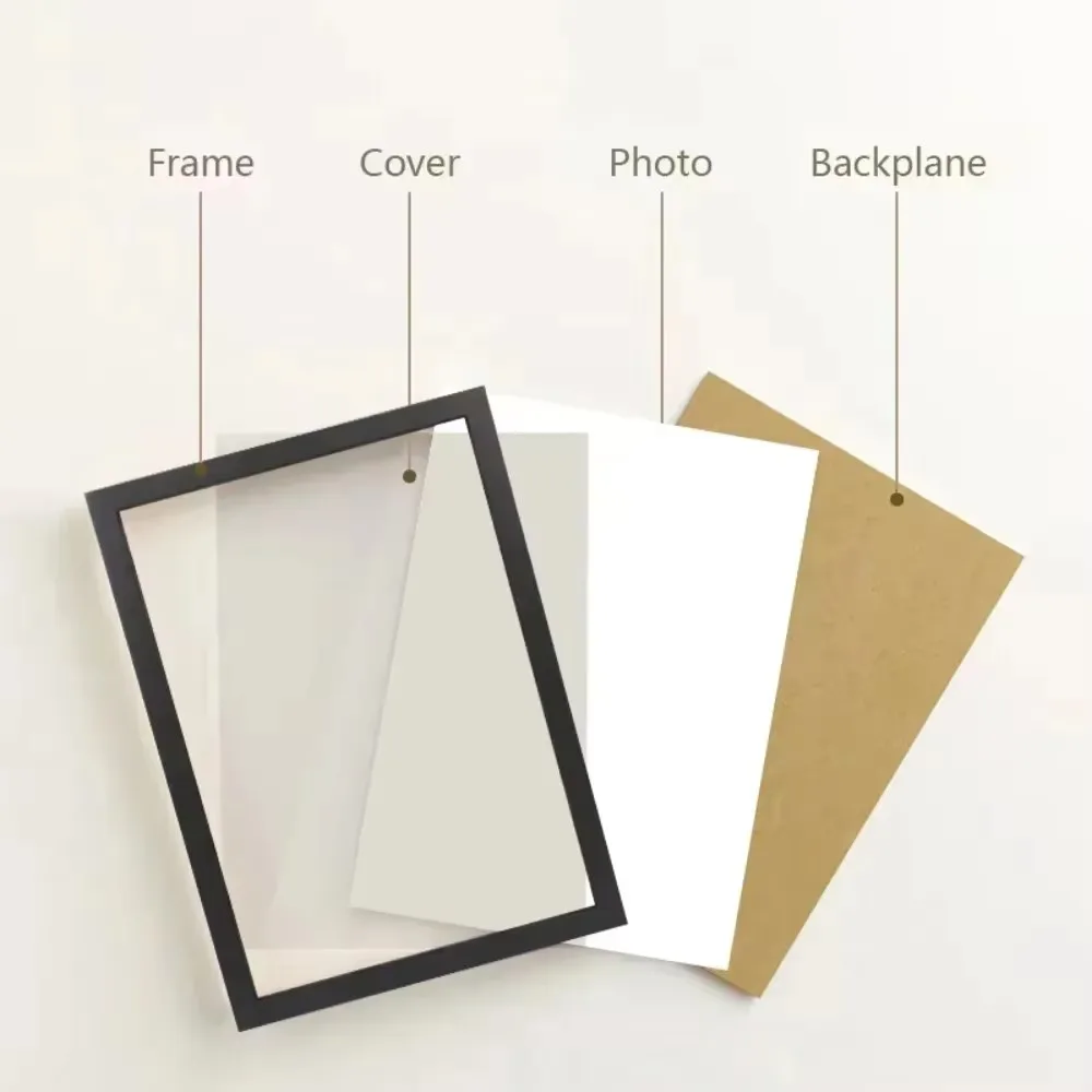 21x30cm & 30x40cm Black Photo Frame Hung on Wall White Photo Frame Poster Certificate Canvas Canvas Display Frame Picture Decor - Image 5