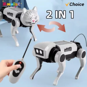 RC Mechanical Dog Robot Toy – DIY Assembly & Remote Control for Kids