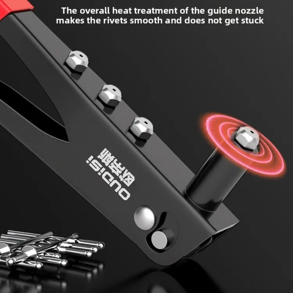 Heavy Duty Hand Rivet Gun Kit with 100 Pop Rivets Included - Image 3