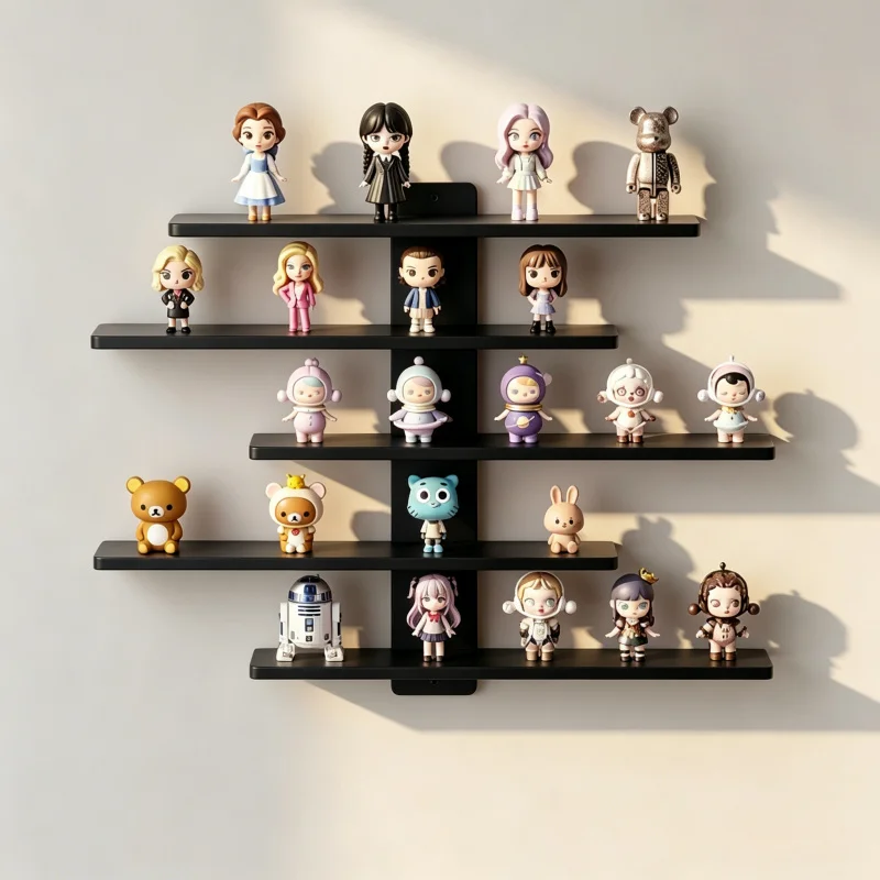 5-Tier Wall-Mounted Display Shelf for Figures & Blind Box Toys 5-Tier Wall-Mounted Display Shelf for Figures & Blind Box Toys